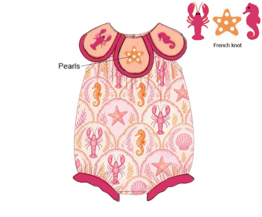 Pre Order 149: August Coast- Girls French Knot Bubble