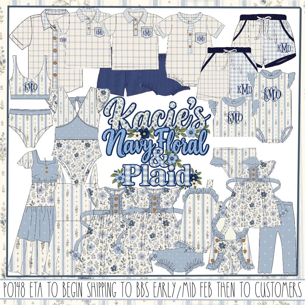 Pre Order 148: Kacie's Floral & Plaid- Mom/Mini 2pc Rashguard Swim