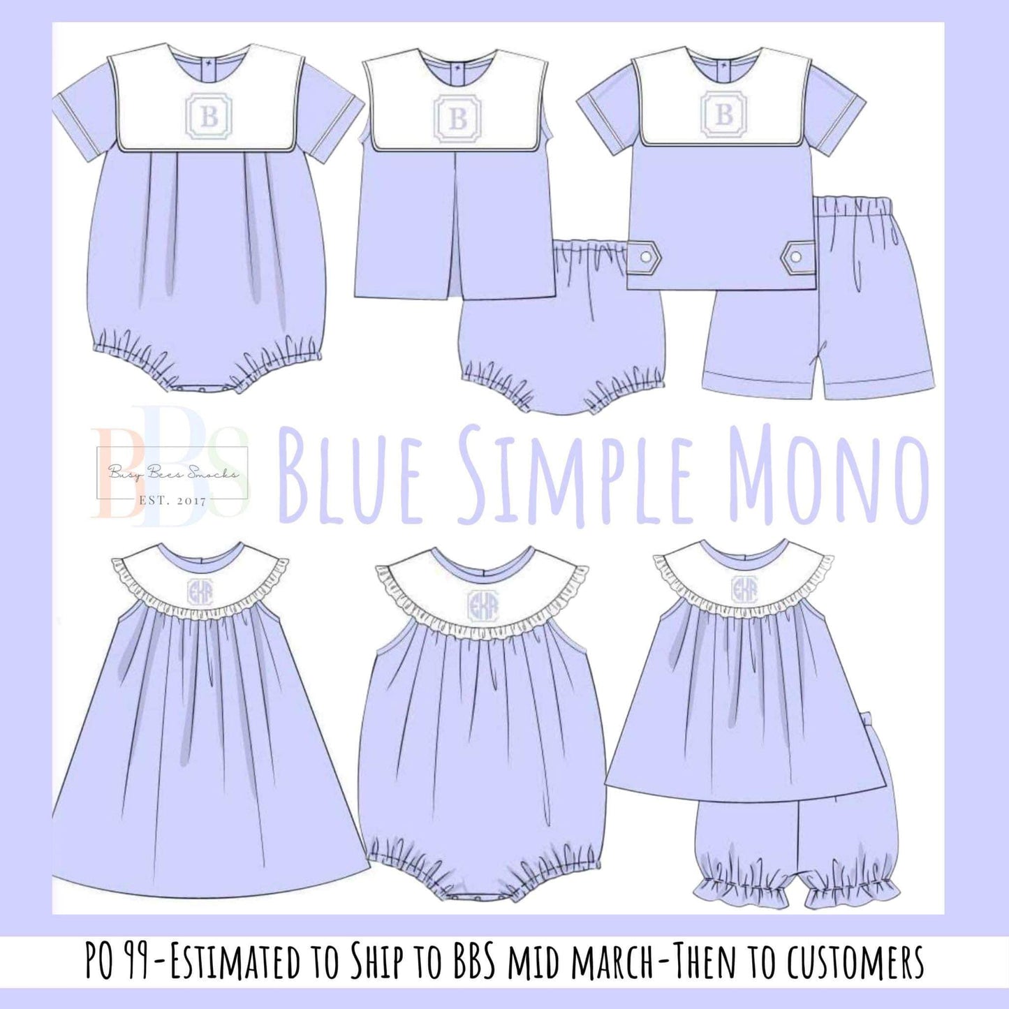 RTS: Simple Monos- Girls Knit Bubble Short Set