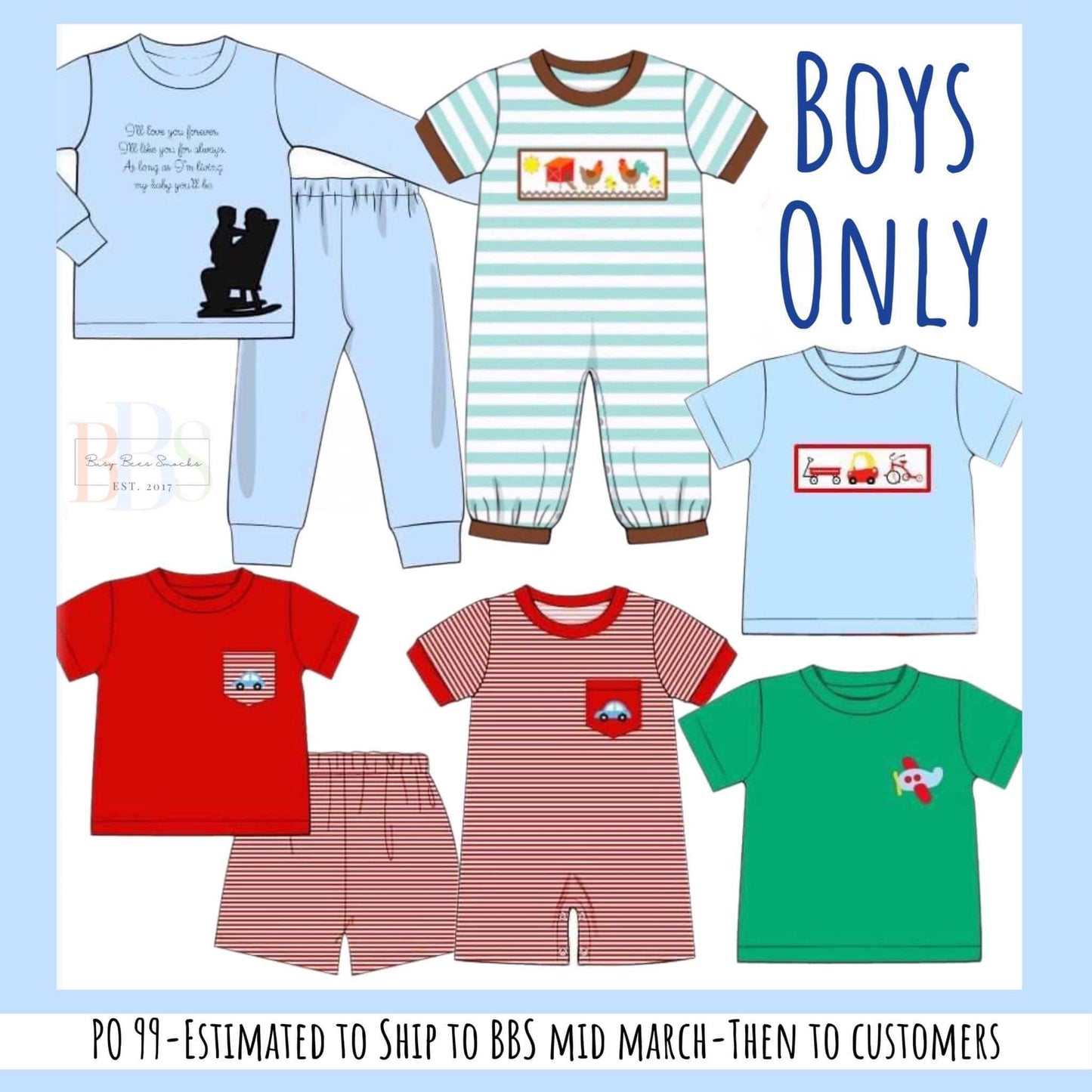 RTS: Boys Only- Love You Forever Knit Lounge