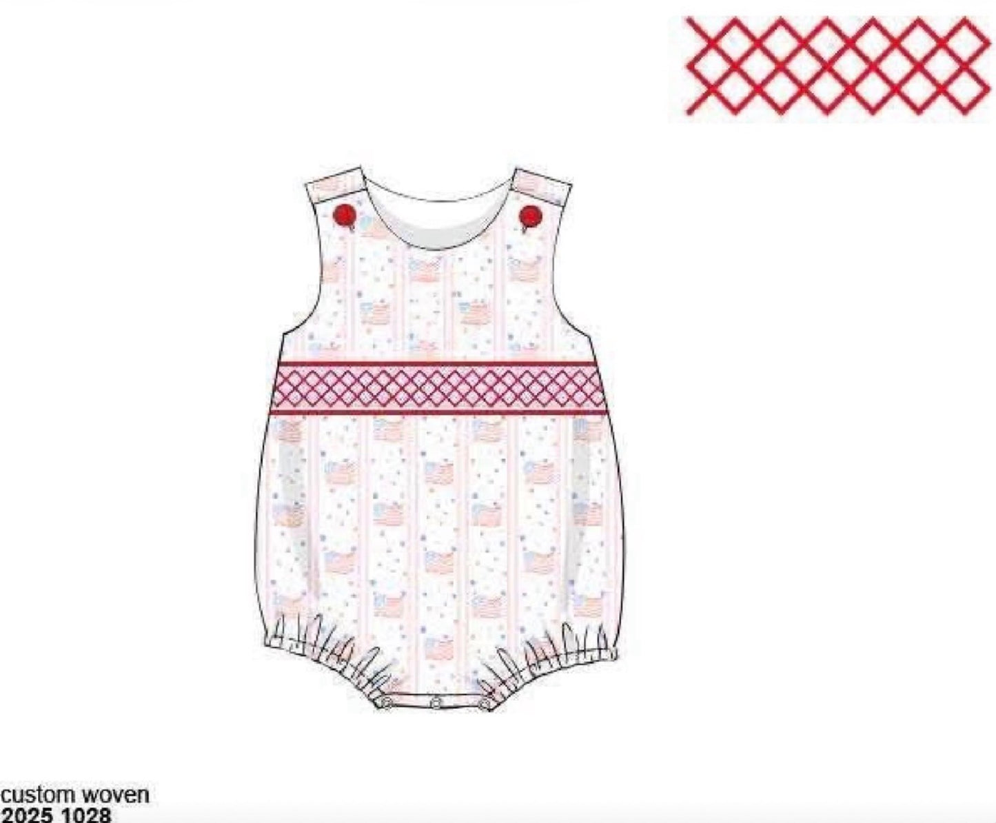 RTS: Let Freedom Ring- Boys Woven Bubble (No Monogram)