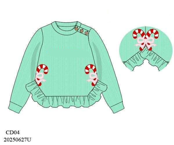 RTS: Christmas Sweaters-  Mom/Mini Candy Cane Sweater (No Monogram)