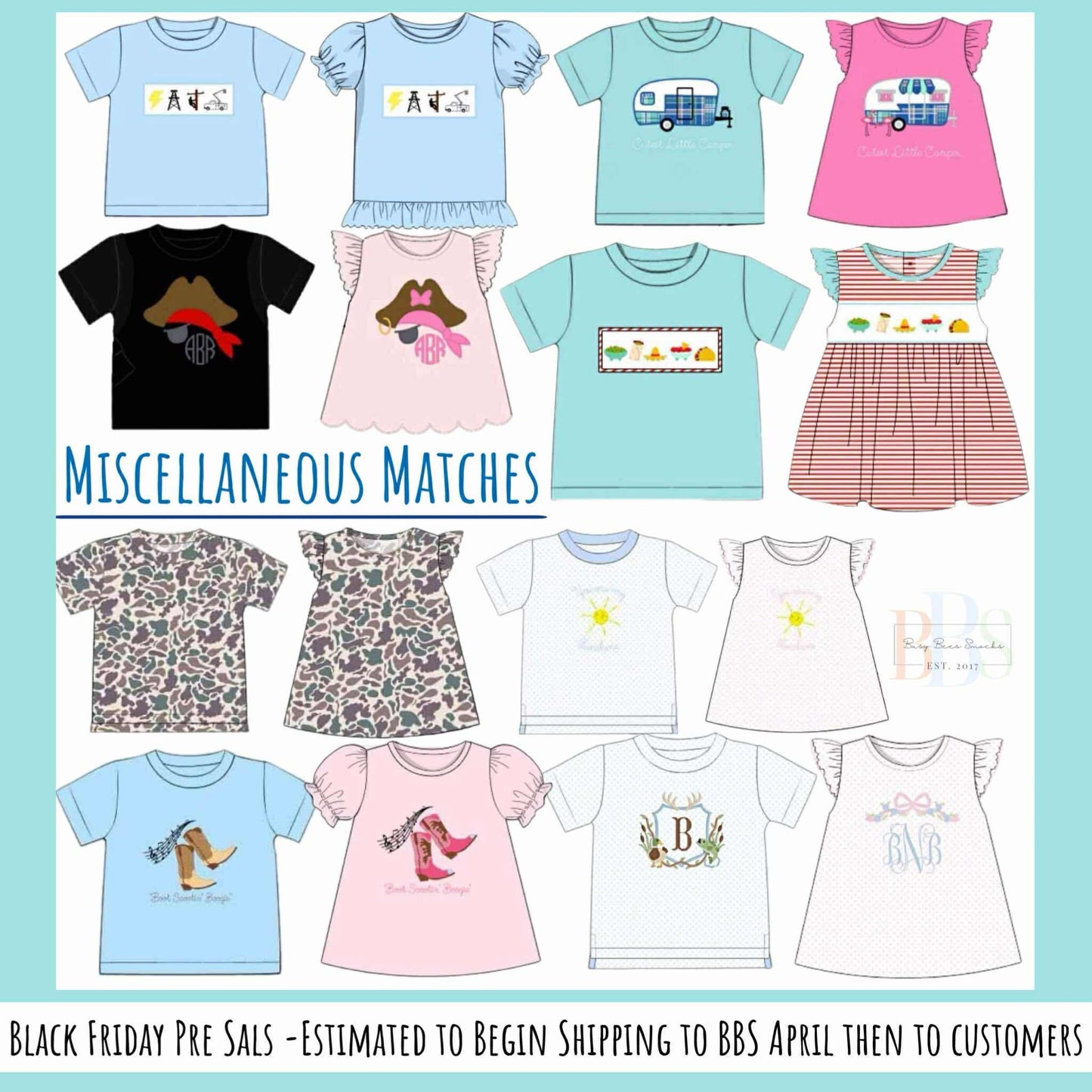 RTS: Miscellaneous Matches- Boys French Knot Sunshine Shirt