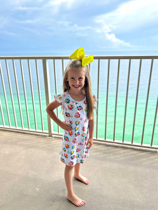 RTS: Finnie's Fishies- Knit Play Dress