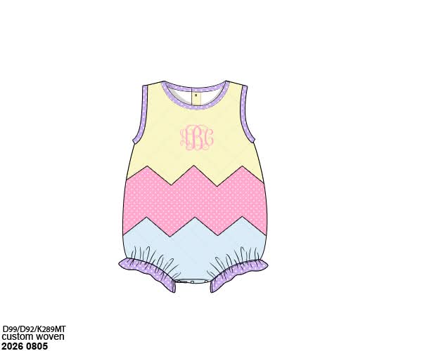 Pre Order 148: Quilted Egg Bubbles- Girls Woven Bubble
