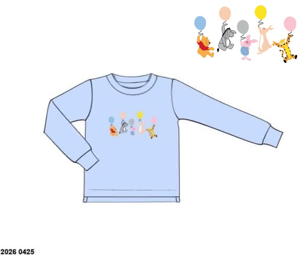 Pre Order 145: Mix & Match- Boys Hundred Acre Wood Knit Shirt