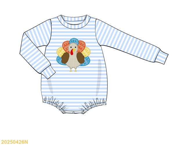RTS: Riley Turkeys- Boys Knit Bubble