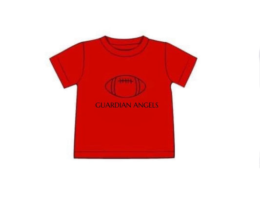 RTS: Sanford Collection- Boys Football Outline Knit Shirt "GUARDIAN ANGELS