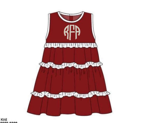 RTS: Bryant Collection- Girls Simple Knit Dress "RFA"