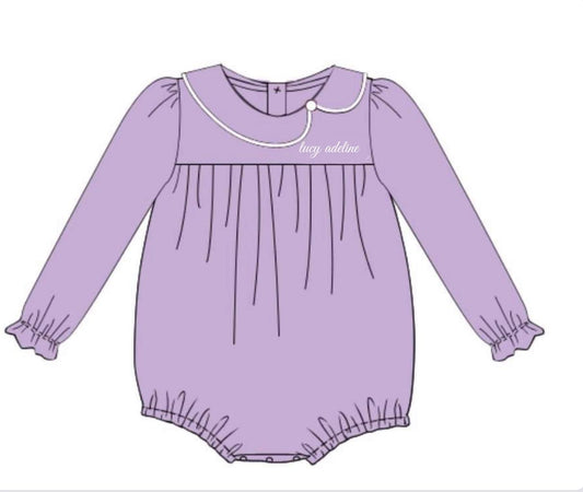 RTS: Hopscotch- Caroline Collar Bubble in Lavender- "Lucy Adeline"