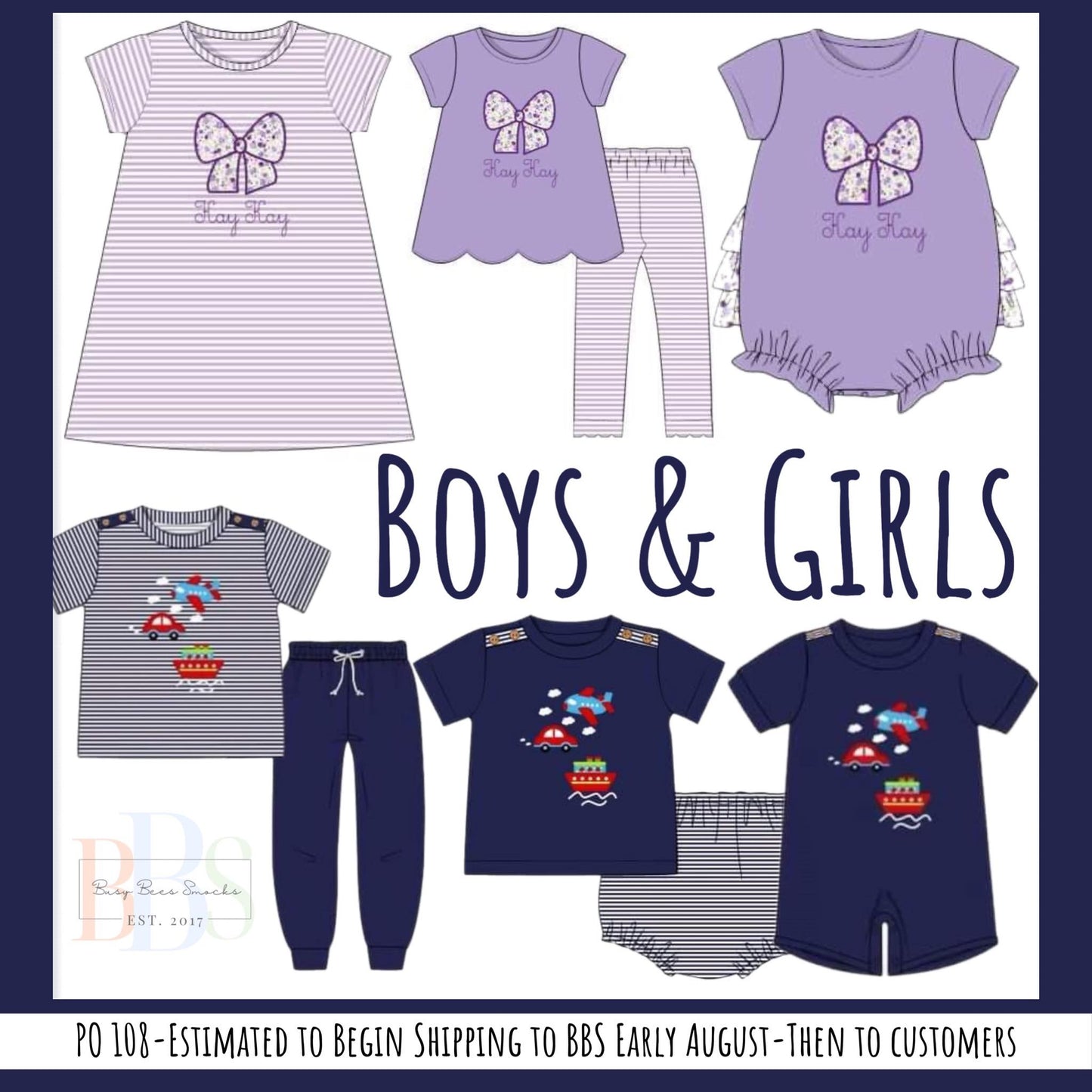 RTS: Boys & Girls- Boys Transportation Appliqué Knit Jogger Set
