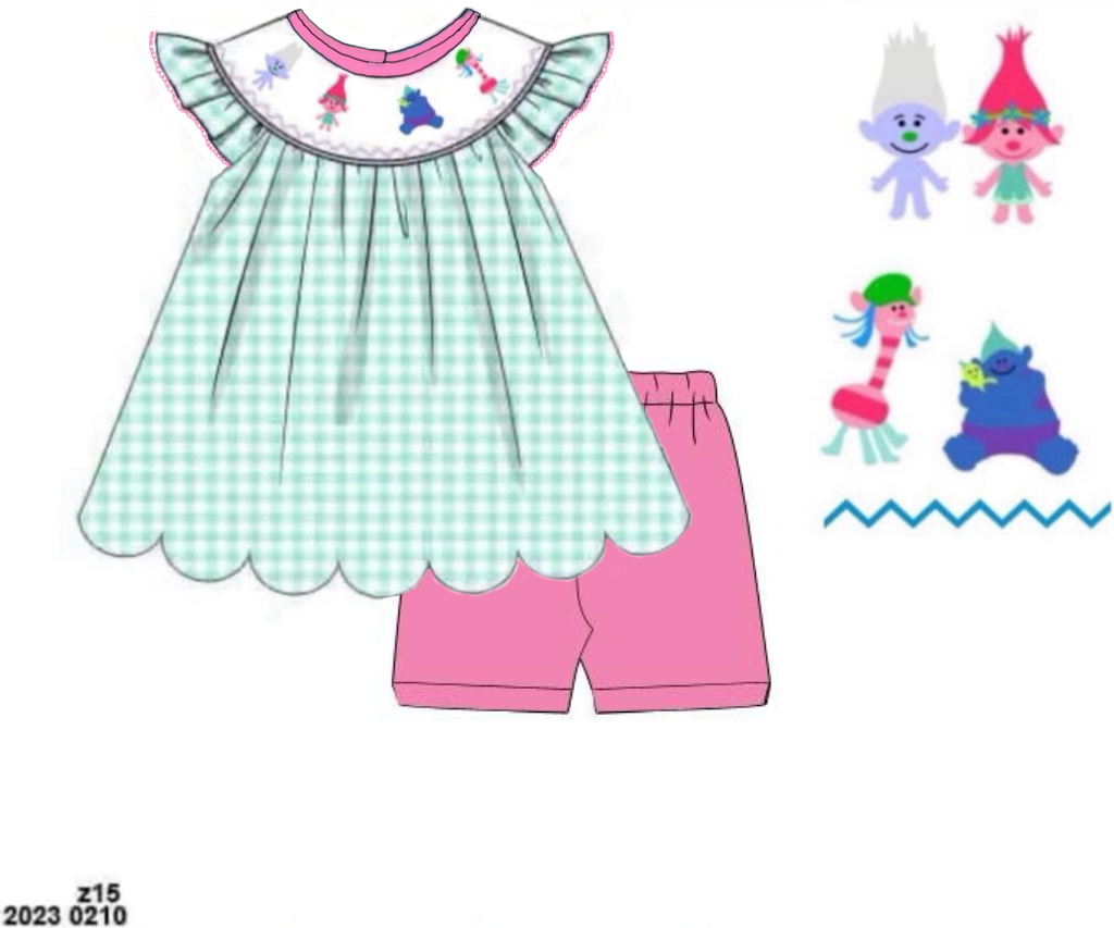 Throwback Pre Order: Glitter Sparkles- Girls Knit Biker Short Set