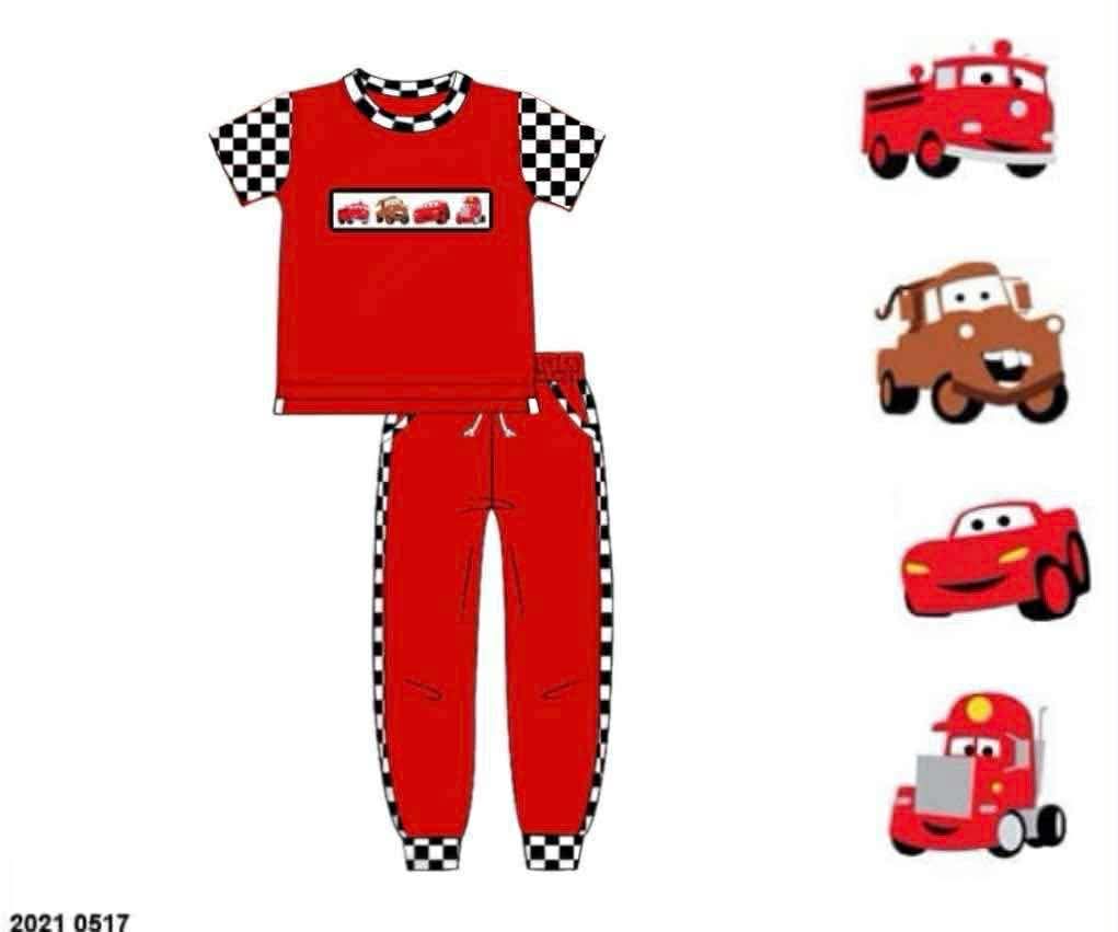 RTS: BBS Dress Up- Boys Ka-chow! Jogger Set