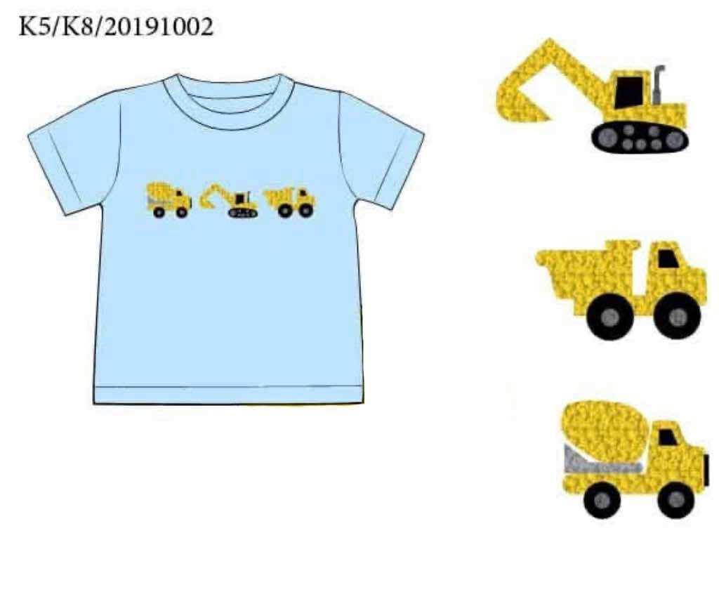 RTS: For the Boys- French Knot Construction Shirt