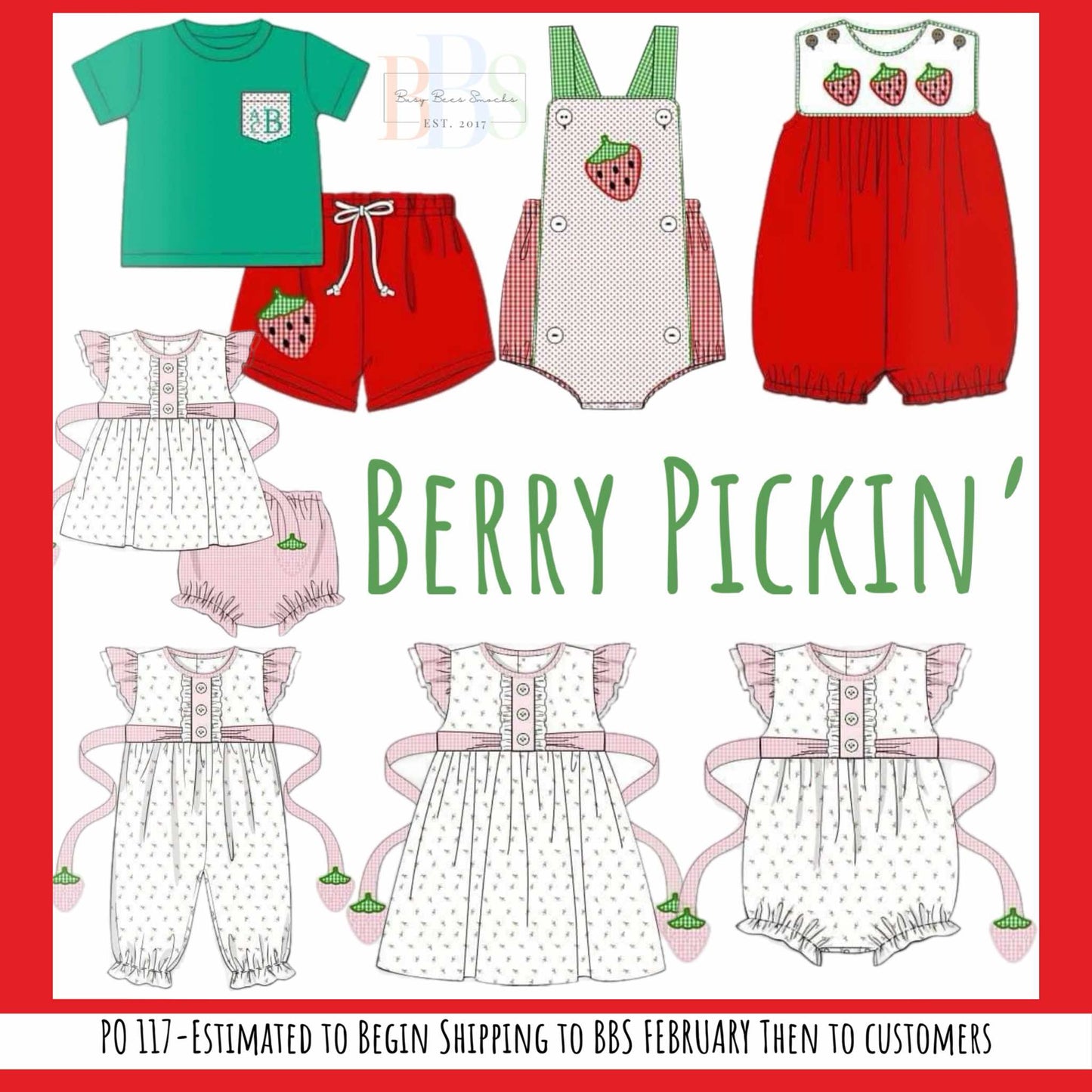 RTS Berry Pickin'- Girls Knit Bubble