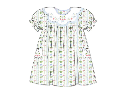 Special Pricing 2.0: Strawberry Wagons- Girls Woven Dress