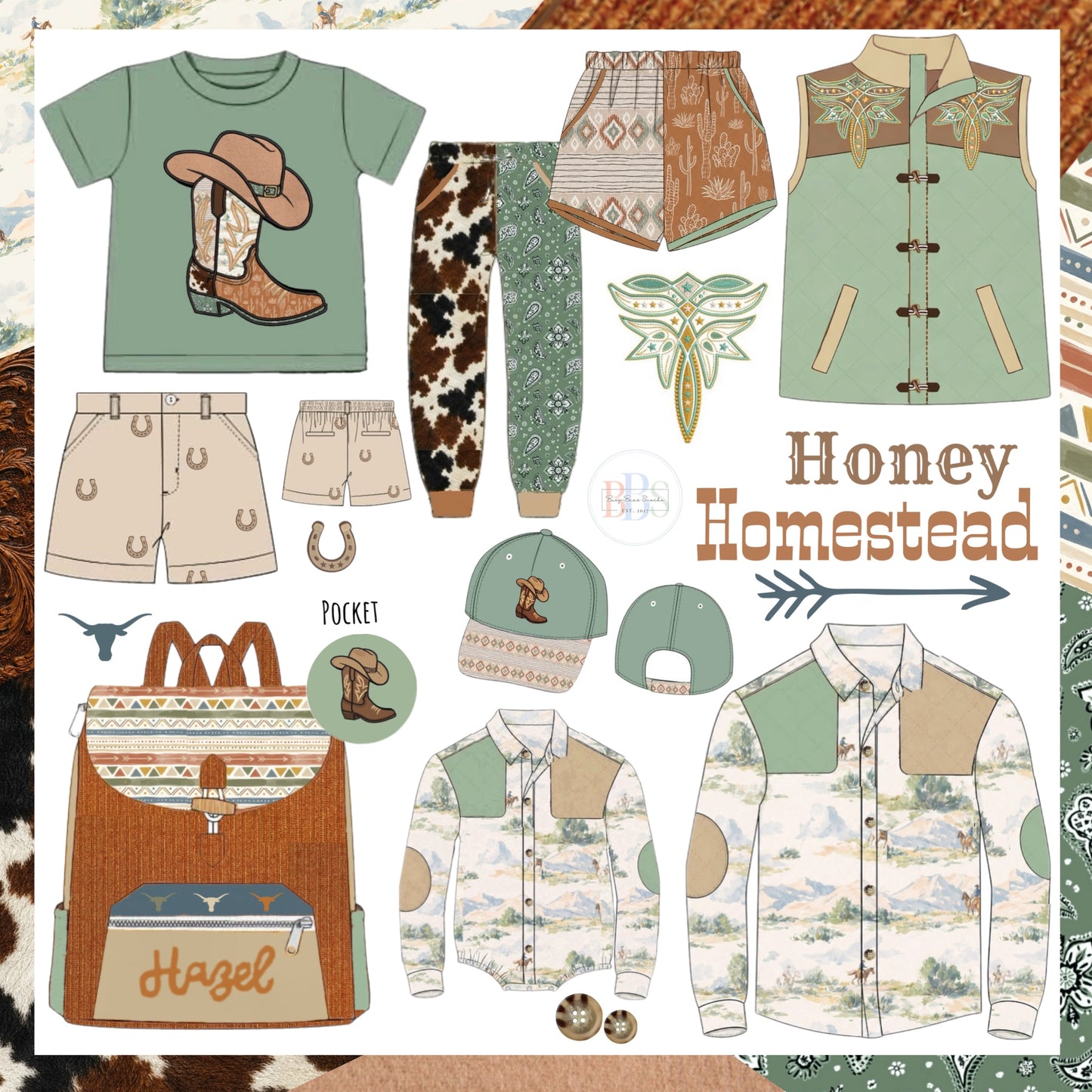 Honey 3: Homestead- Boots: Embroidered Horseshoe Structured Shorts