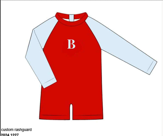 RTS: Grand Ole Swim- Boys 1pc Rash Guard "B"