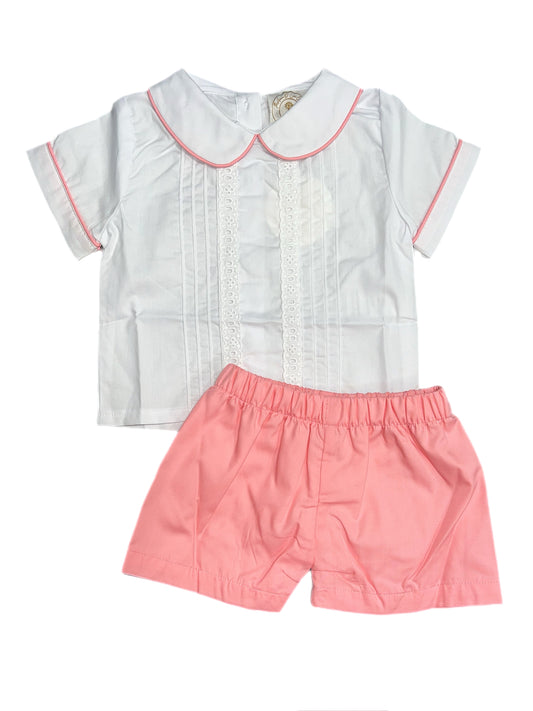 RTS: Anna O’ Lane- Heirloom Short Set in Sunkissed Peach