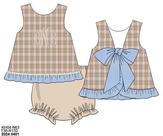 Pre Order 141: Will Anders- Girls Woven Bloomer Set
