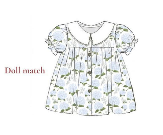 Pre Order 149: Lacey's Hydrangea- Dolly Dress