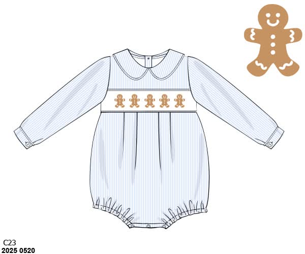 RTS: Gingerbread Lane- Boys Smocked Bubble