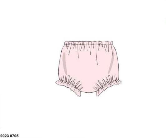 Pre Order 132: Girls Knit Bottoms- Light Pink Bloomers