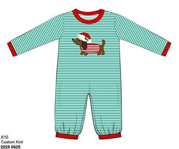 RTS: Feliz NaviDog- Boys Knit Romper