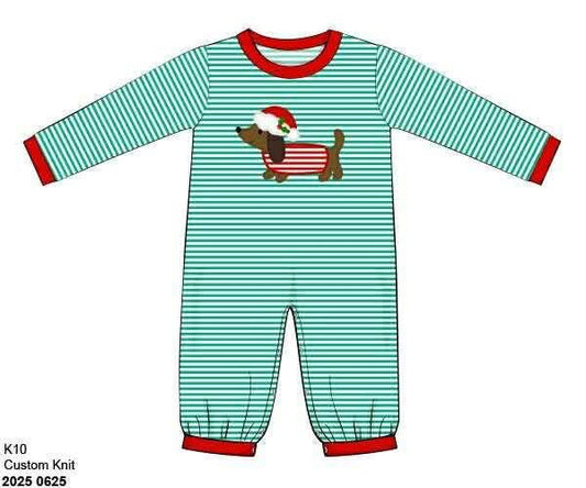 RTS: Feliz NaviDog- Boys Knit Romper