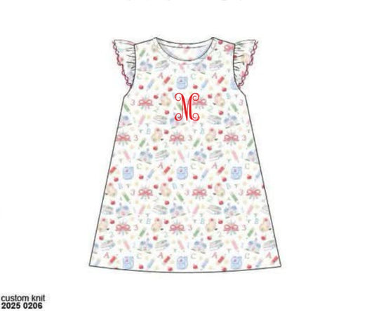 RTS: Meet the Teacher- Girls Knit Dress "M"