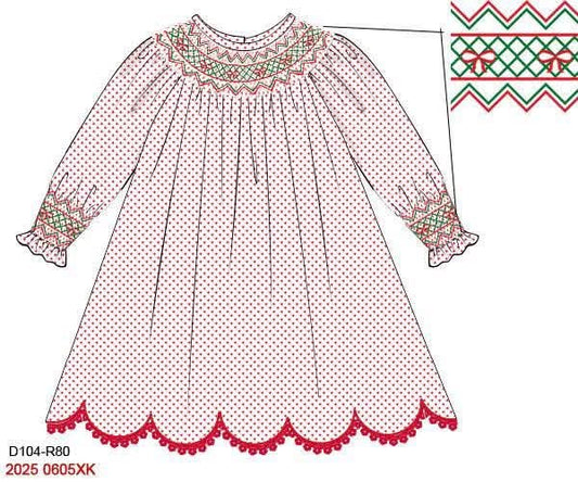 RTS: Happy Holidays- Girls Knit Dress