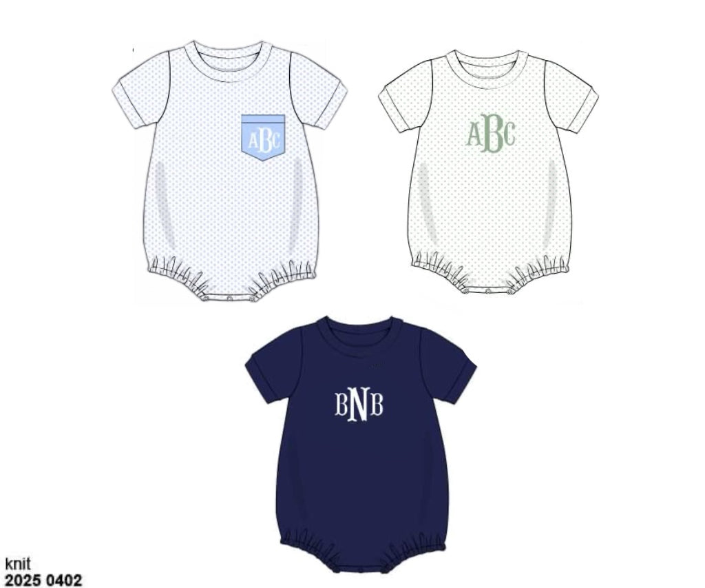 Pre Order 136: 3pc Bubble Pack- Boys Blue Dot , Feldspar Dot, & Navy