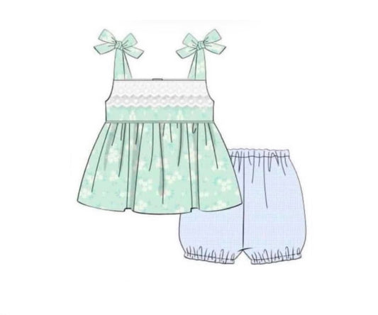 Pre Order 147: Rep Request- Girls Camilla Woven Bubble Short Set