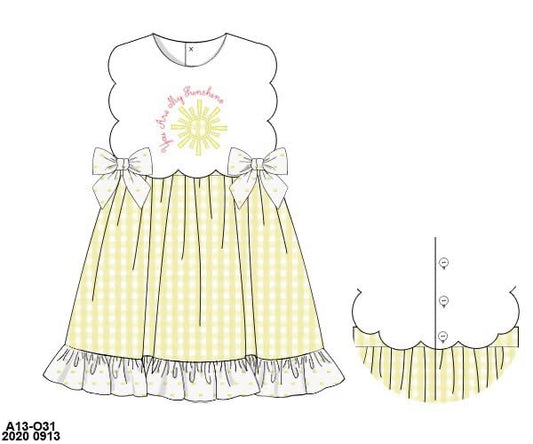 Customer Choice Pre Order 1: Girls Gingham Sunshine Dress