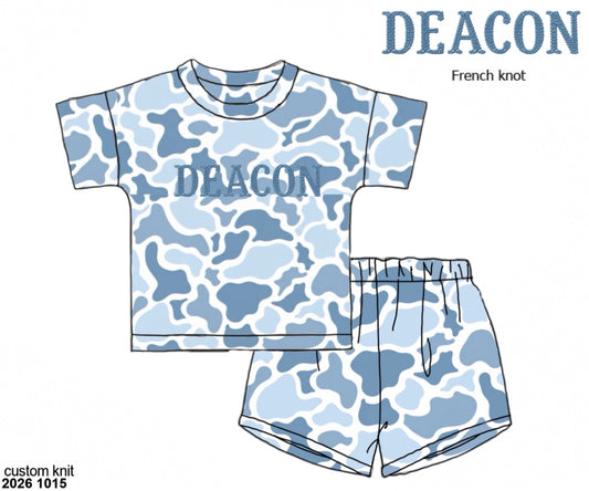 Camo Craze Flash Presale: Unisex Mom/Mini Oversized Tee Set- Blue
