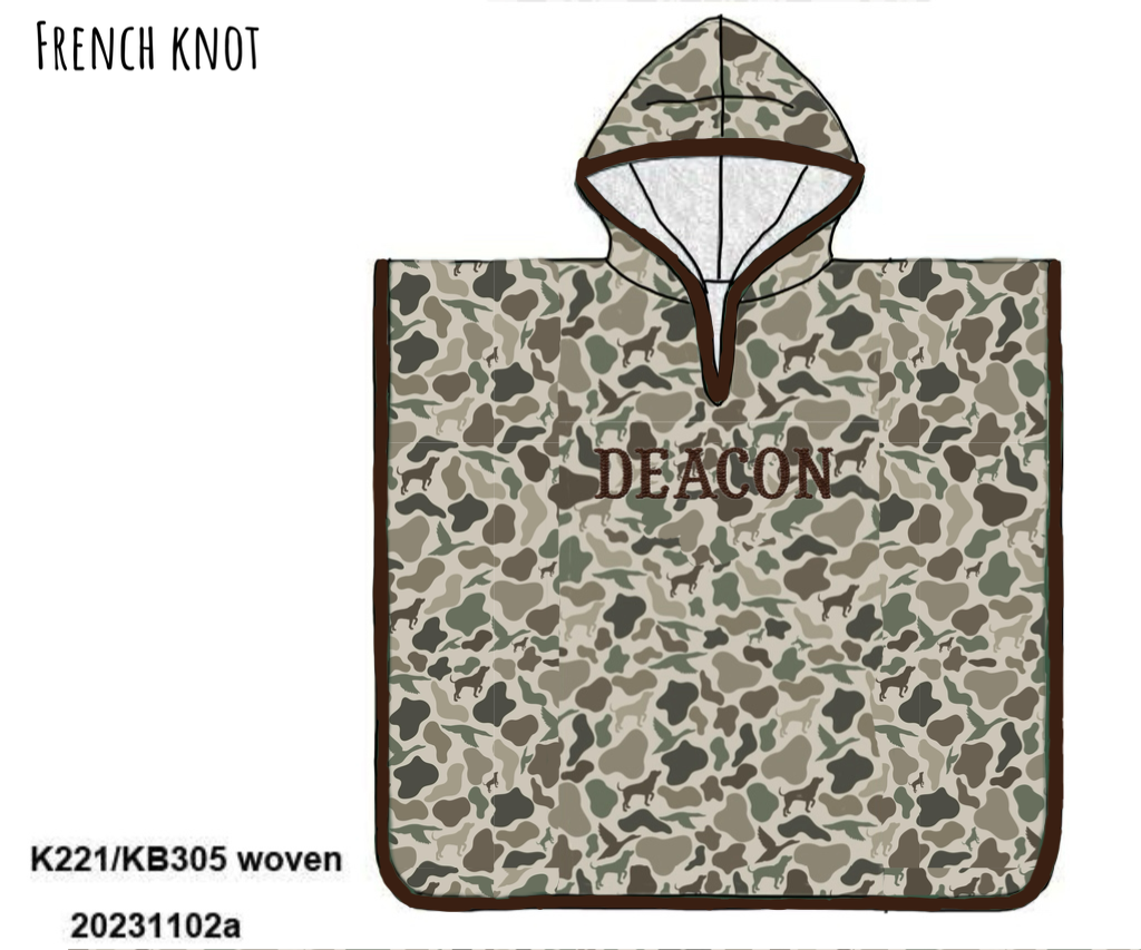 Camo Craze Flash Presale: Hooded Swim Cover Up- Hide & Seek