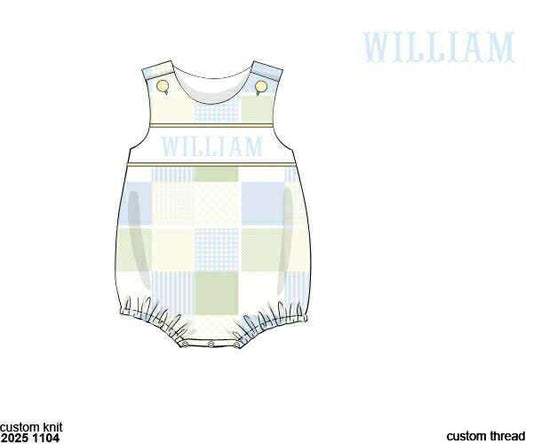 Pre Order 136: Meadow Lane- Boys Name Smock Bubble