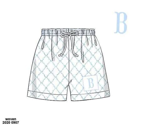 Pre Order 136: Ella Beau- Boys Name Smock Traditional Swim Shorts