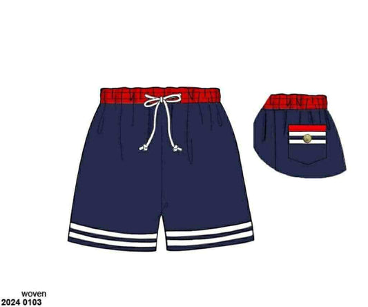 Pre Order 136: Sailors at Sea- Dad/Mini Traditional Swim Shorts