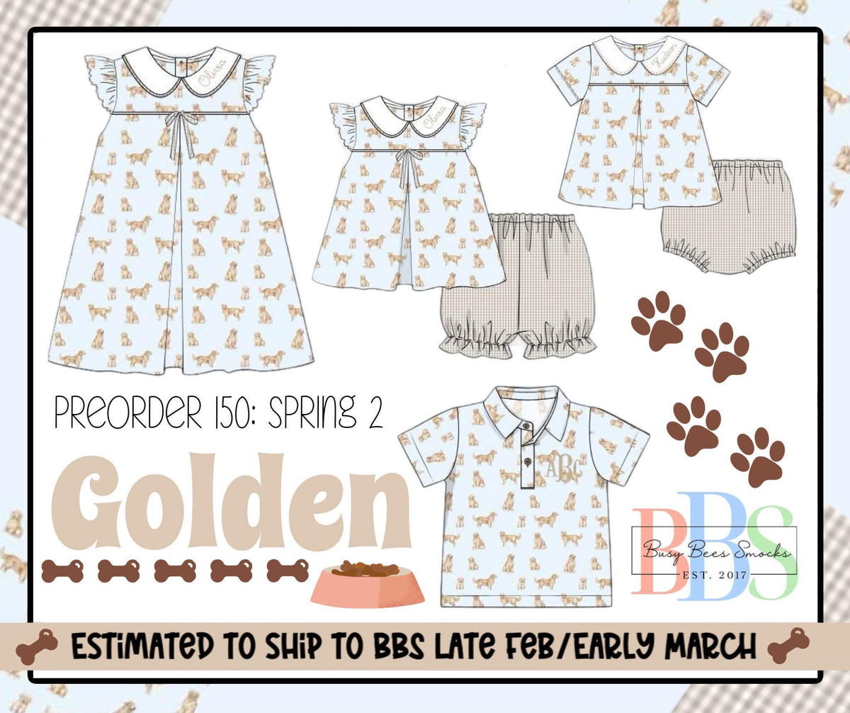 Pre Order 150: Goldens- Boys Knit Diaper Set