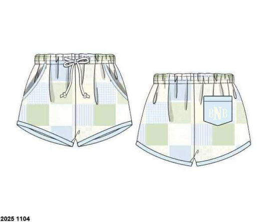 Pre Order 136: Meadow lane- Boys Woven Swim Shorties