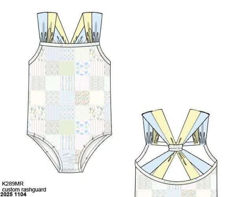 RTS: Meadow Lane- Girls Rashguard 1pc Swimsuit