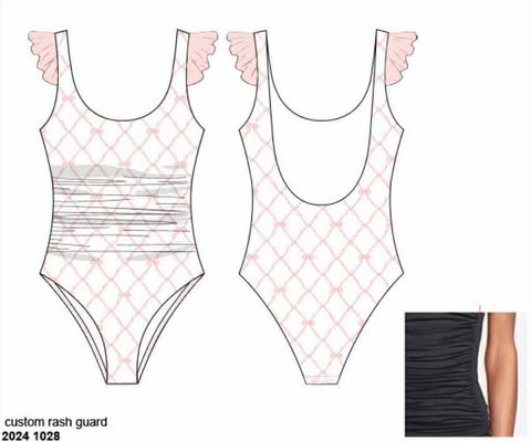 Pre Order 136: Ella Beau- Mom Rashguard 1pc Swimsuit