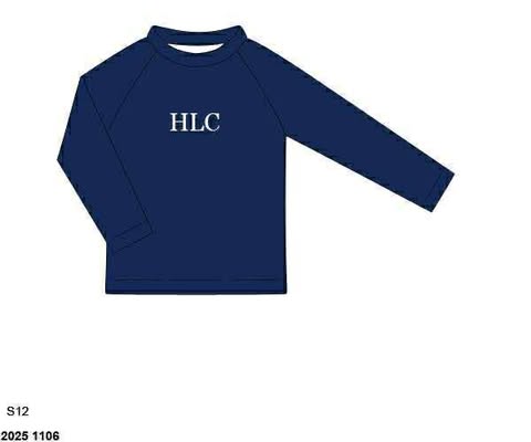 Pre Order 136: Dollop of Navy- Boys Rashguard Top