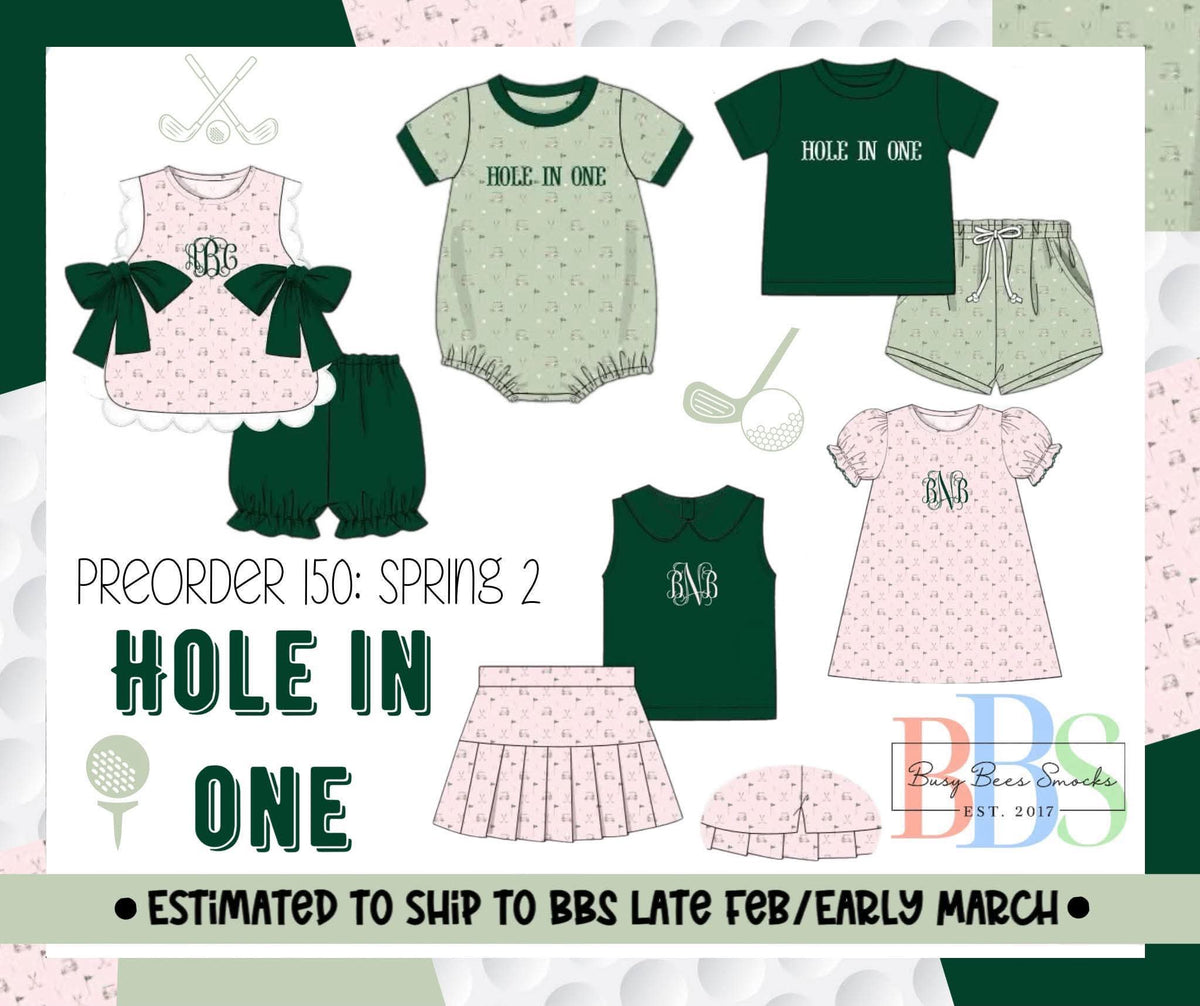 Pre Order 150: Hole in One- Boys Knit Bubble