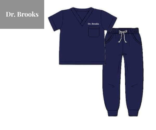 RTS: Grey Sloane Memorial- Navy Knit Joggers “Dr. Brooks”