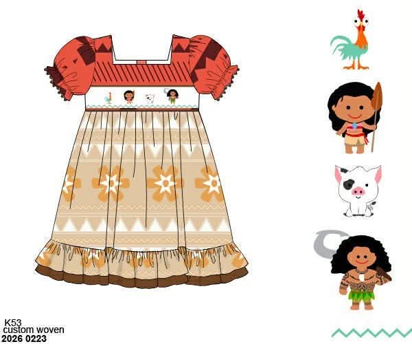 RTS: BBS Dress Up- Girls Island Princess Dress