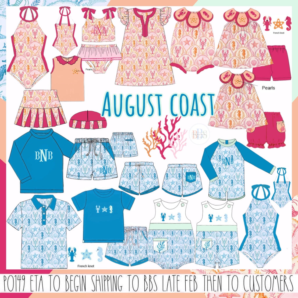 Pre Order 149: August Coast- Boys 1pc Rashguard Swim