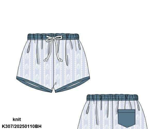 Pre Order 136: Ollie's Oysters- Boys Woven Swim Shorties
