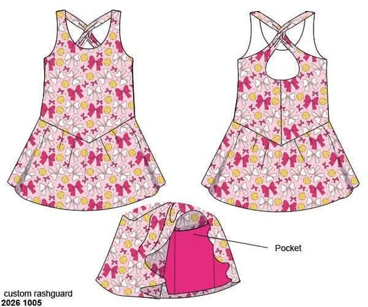 Pre Order 152: Girls Only- Mom/Mini Softball Athletic Dress